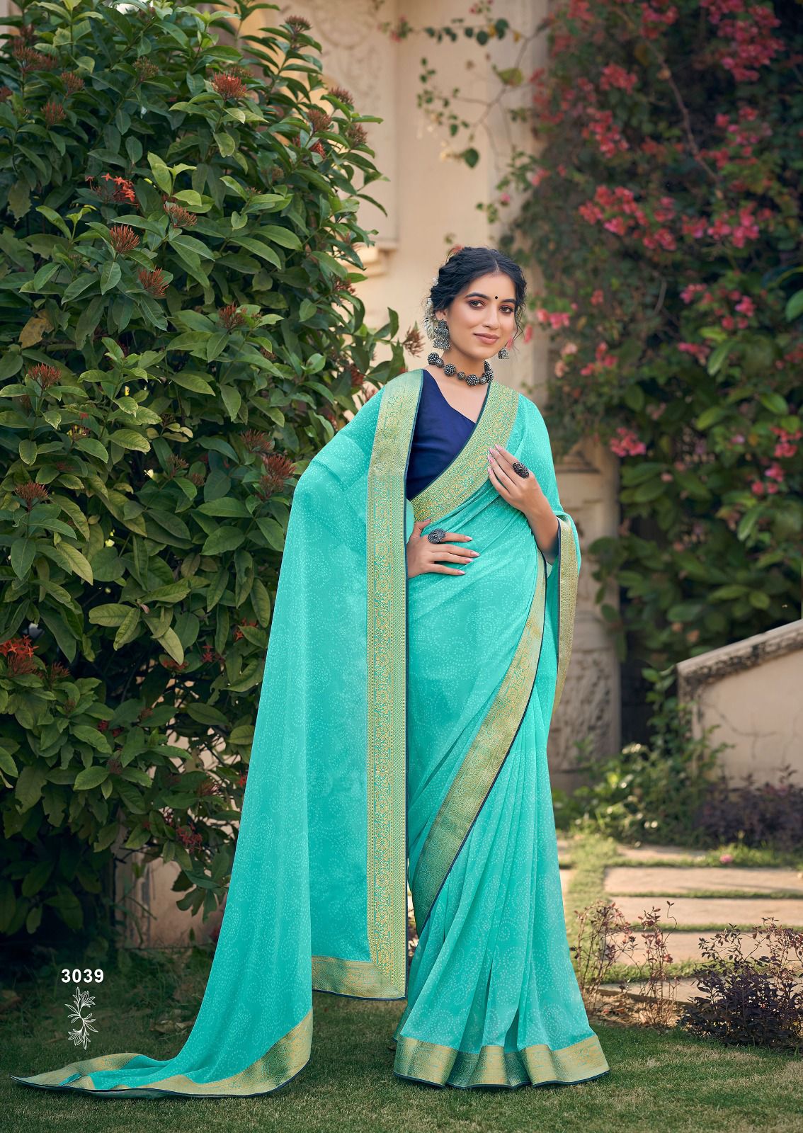 Garima By Kashvi Bandhej Printed Georgette Sarees Wholesale Market In Surat